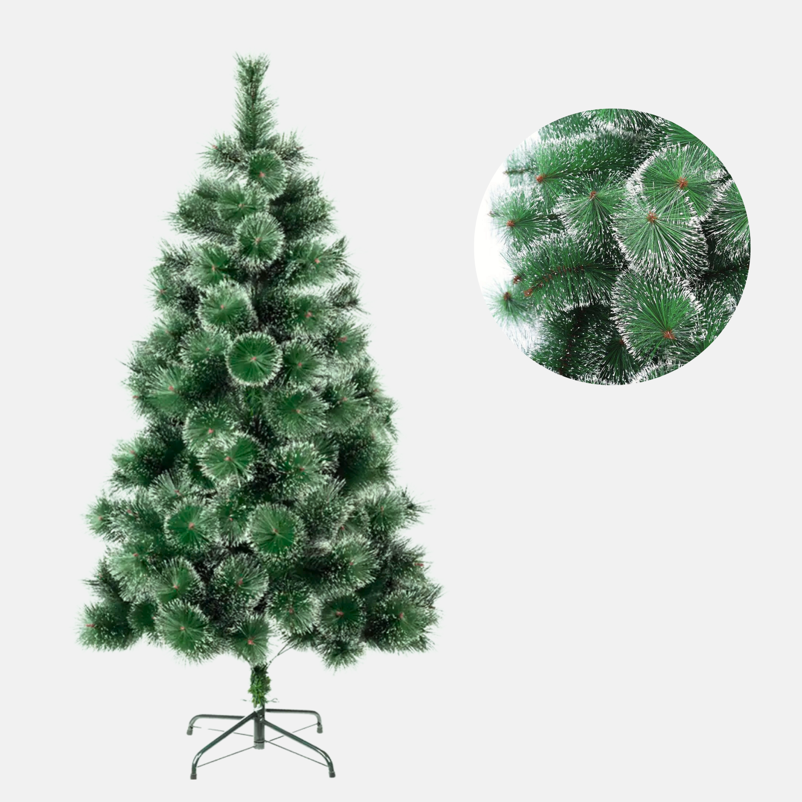 Novogodišnji bor sa snegom